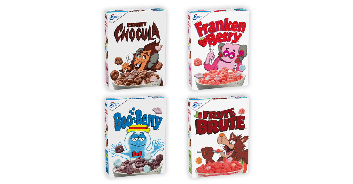 General Mills' Monster Cereals Return in KAWS-Designed Boxes 