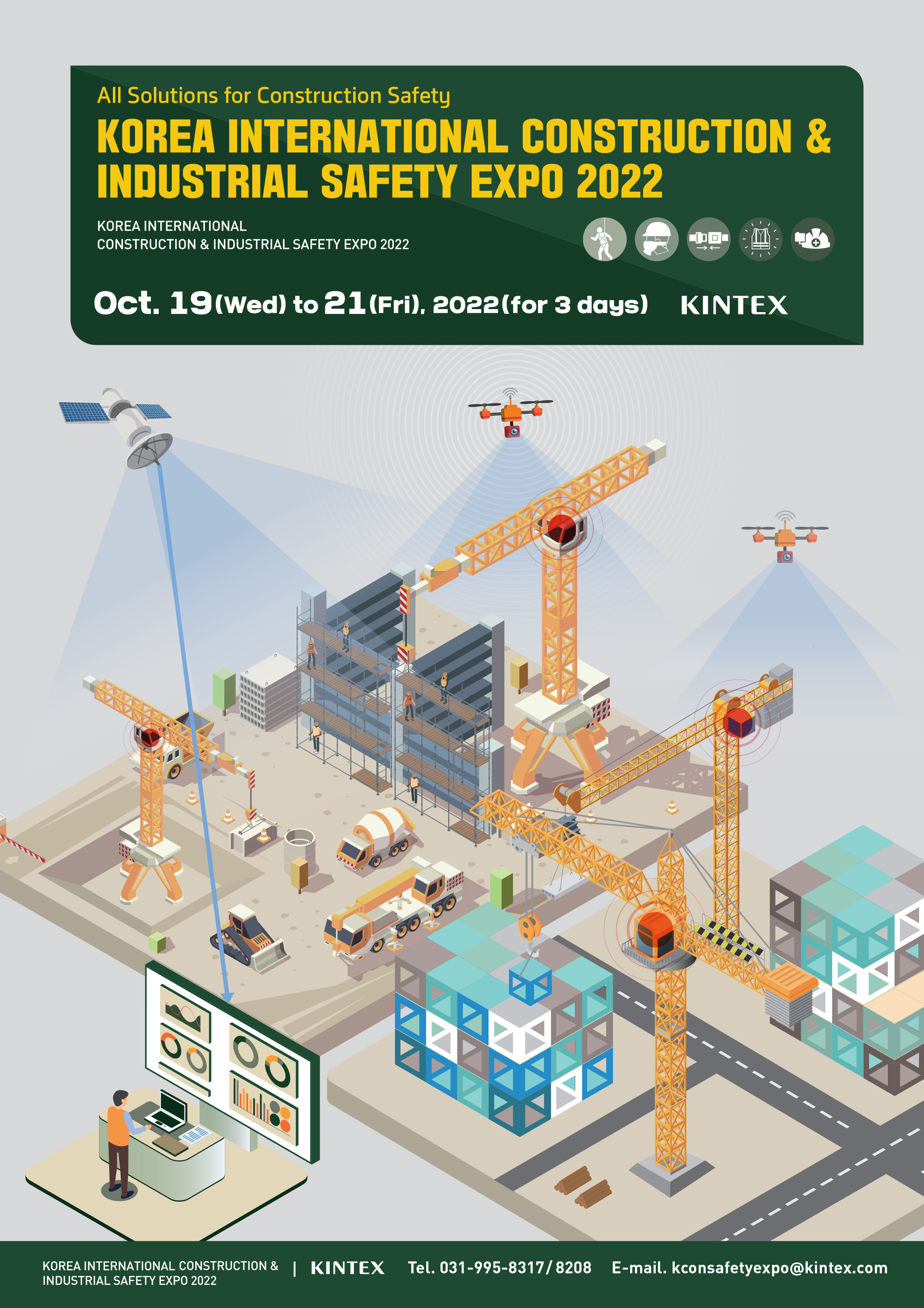 Korea International Construction Industrial Safety Expo 22 Showcasing Innovative Smart Construction And Industrial Safety Solutions At Kintex In October Business Wire