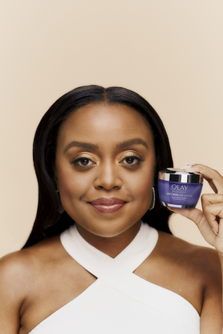 Quinta Brunson for OLAY Retinol 24 + Peptide Night Collection (Photo: Business Wire)
