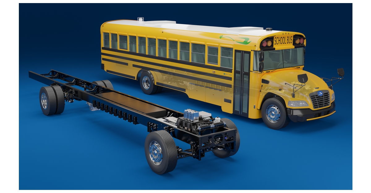 Blue Bird Donates Electric School Bus to Jerome Bettis Bus Stops Here  Foundation - InCharge Energy Inc.