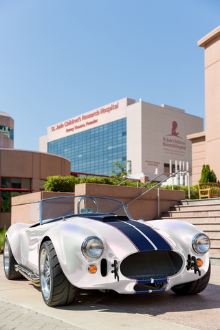 Now through August 10, bidding is open for an online auction affiliated with the St. Jude JAM, a concert benefiting St. Jude Children’s Research Hospital during the week of the FedEx St. Jude Championship. Exclusive items up for bid include this replica 1965 Shelby Cobra Roadster. (Photo: ALSAC/St. Jude Children's Research Hospital)