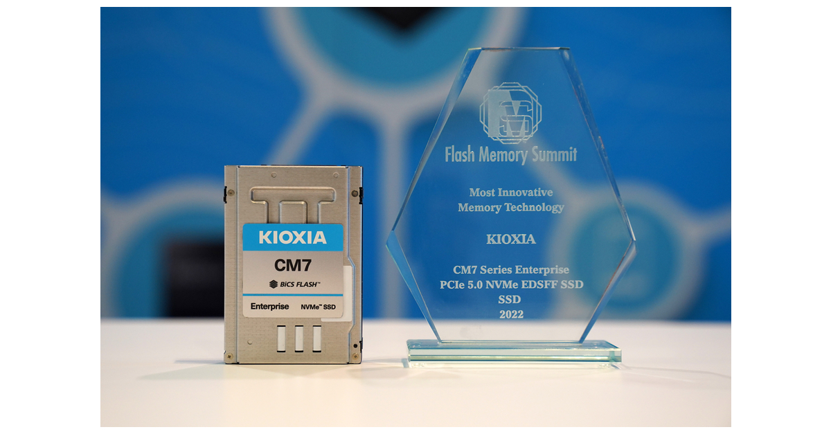 KIOXIA CM7 Series Enterprise NVMe SSD Awarded 'Best of Show' at Flash Memory Summit 2022
