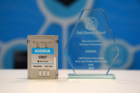 The CM7 SSD from KIOXIA has received an FMS 'Best of Show' award in the 'Most Innovative Memory Technology' category. (Photo: Business Wire)