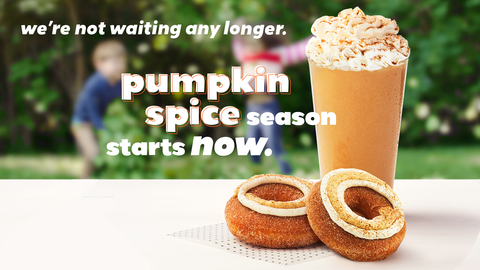 Pumpkin spice season is arriving earlier than ever at Krispy Kreme®. (Photo: Business Wire)