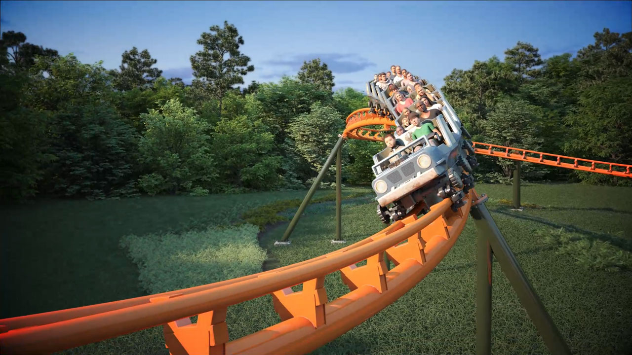 Dollywood's Big Bear Mountain, which at 3,990 ft. becomes the longest roller coaster at the Pigeon Forge, Tennessee, park, marks the expansion of its newest area, Wildwood Grove. This ride animation provides a preview of what the ride will look like when it roars into the park in 2023.