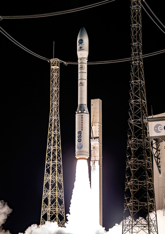 Vega rocket (VV16) lifts off from French Guiana September 2020, launching 53 smallsats including 28 payloads from Spaceflight customers. Credit: ESA/CNES/Arianespace – Photo Optique Video du CSG – JM Guillon