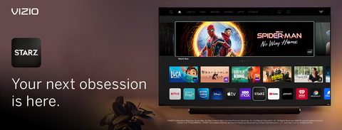 STARZ is Now Streaming on VIZIO (Graphic: Business Wire)
