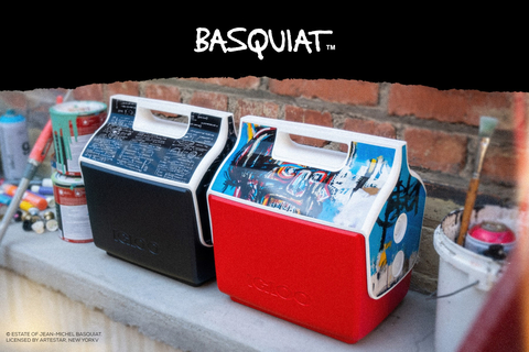 Igloo Playmate coolers featuring artwork from Jean-Michel Basquiat (Photo: Business Wire)