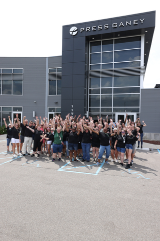 thumbnail Press Ganey South Bend team outside of Ignition Park office (Photo: Business Wire)