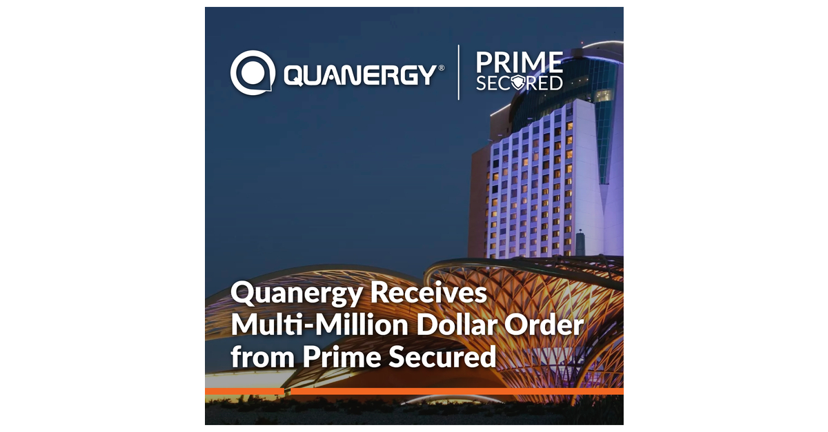 Quanergy Receives Multi-Million Dollar Order from Prime Secured