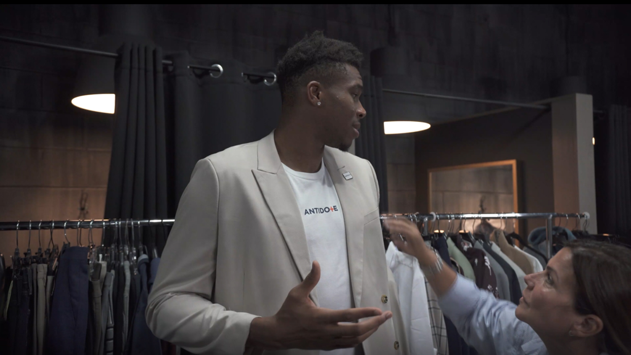 General b-roll from behind-the-scenes with Giannis Antetokounmpo and Antidote Health