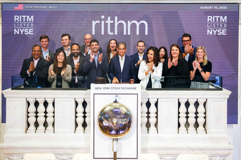 The New York Stock Exchange welcomed executives and guests of Rithm Capital (NYSE: RITM), today, Wednesday, August 10, 2022, in celebration of its new name, ticker symbol and next chapter as a company. To honor the occasion, Michael Nierenberg, President, CEO and Chairman of the Board, rang the opening bell. (Photo: NYSE)