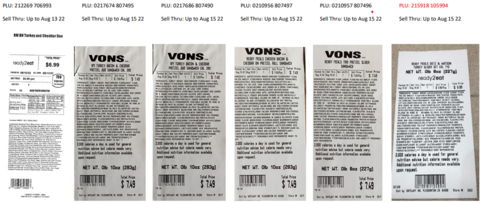 Photo Examples of the Product Labels (Photo: Business Wire)
