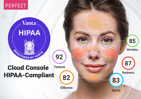 Perfect Corp.'s Beauty SaaS Brand Console for AI Skin Analysis is Confirmed to Be HIPAA-Compliant (Graphic: Business Wire)