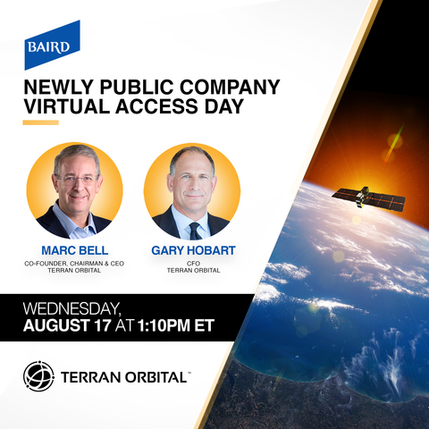Terran Orbital to Participate in the Baird Newly Public Company Virtual Access Day (Graphic: Terran Orbital Corporation)