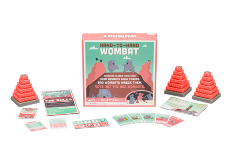 Hand-to-Hand Wombat, a game of teamwork, towers, and trouble-makers, is now available at retailers internationally. (Photo: Business Wire)