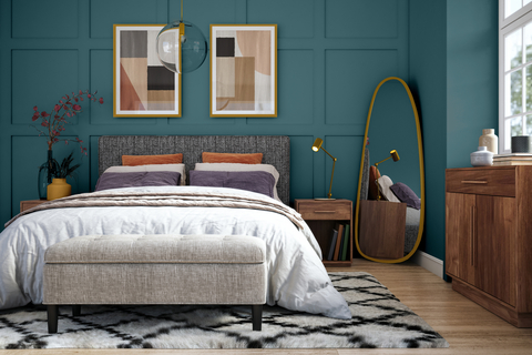 Both the Glidden and PPG paint brands by PPG chose Vining Ivy – an on-trend teal – for their joint 2023 Color of the Year selection. The bold, yet calming blue-green can be used in multiple design aesthetics and spaces. (Photo: Business Wire)