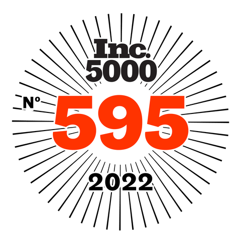 Official Inc. 5000 logo with Beauty Society's ranking