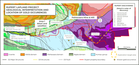 Figure 2. Location of Rupert Resources’ discoveries (Photo: Business Wire)