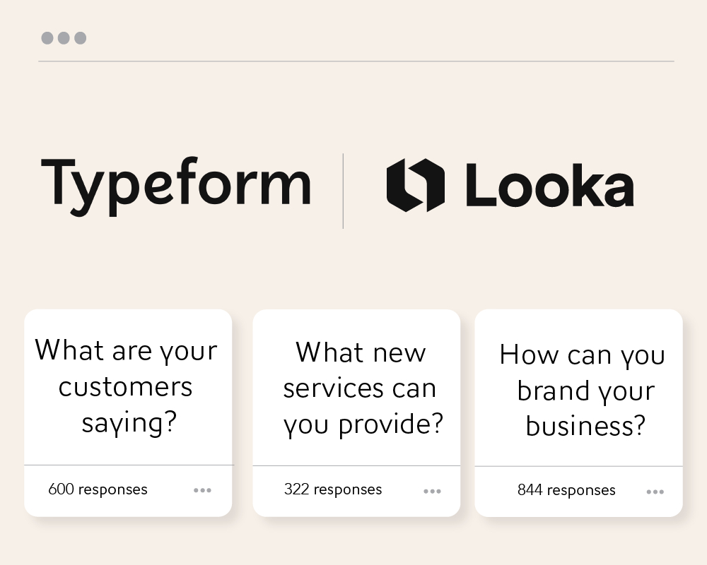 Looka Teams Up with Typeform to Advance Digital Conversational Experiences  for Entrepreneurs