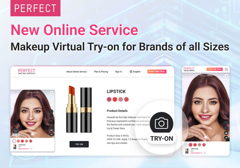 Perfect Corp. Launches a New Intuitive Web Widget for the Virtual Try-On Makeup Online Service (Photo: Business Wire)