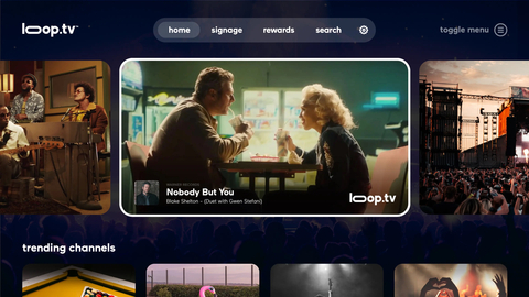 Loop.tv Interface (Photo: Business Wire)