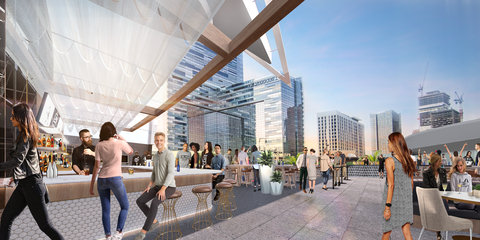 Rendering #2 of Crypto.com Arena's redesigned City View Terrace. (Graphic: Business Wire)