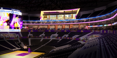 Rendering #3 of Crypto.com Arena's redesigned City View Terrace. (Graphic: Business Wire)