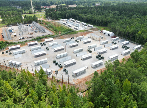 Aerial view of Sandersville, Georgia facility ~ 80-megawatts / 41 Modular Data Centers (July 2022) (Photo: Business Wire)
