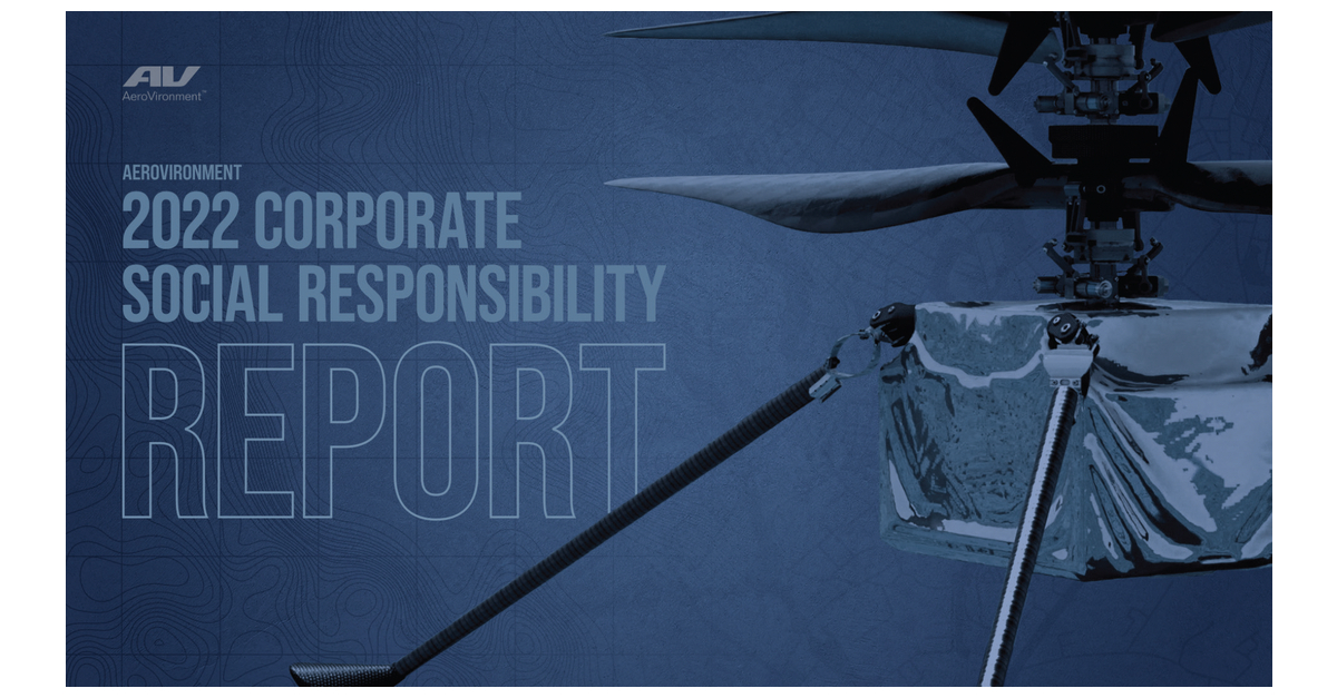 AeroVironment Releases Inaugural Corporate Social Responsibility Report ...