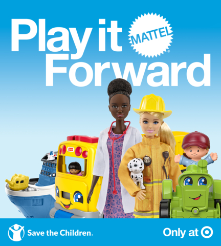For more information, please visit https://shop.mattel.com/pages/Target-Play-It-Forward. (Graphic: Business Wire)
