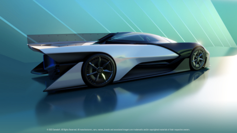 The FFZERO1 is featured in Asphalt 8 and will be featured in Asphalt 9 in late December. In addition, FF’s first production vehicle, the FF 91 Futurist, also will be included in both games at a later date. (Graphic: Business Wire)