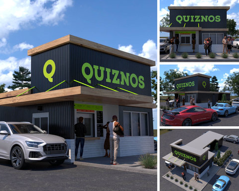 Rendering of innovative modular restaurant "The Qube" (Photo: Business Wire)