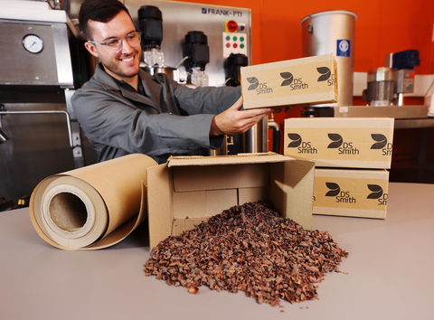 Even cocoa shells are among the alternative fibers packaging leader DS Smith is using in its research into sustainable resources. (Photo: DS Smith)