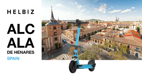 Following the success of the city’s pilot program, Helbiz is one of three vendors for Alcalá de Henares’ permanent micro-mobility program. Helbiz has been granted a license for 1000 vehicles, which represents half of the total the city is allocating to operators. Alcalá de Henares is a university city that is easily accessible from Madrid and a popular tourist destination with around 800 thousand visitors a year. (Graphic: Business Wire)