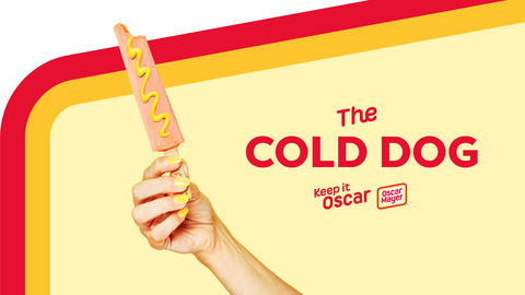 Oscar Mayer debuts NEW Cold Dog, a bun-derfully odd and surprisingly delicious frozen pop, flavored like the beloved Oscar Mayer wiener. (Photo: Business Wire)