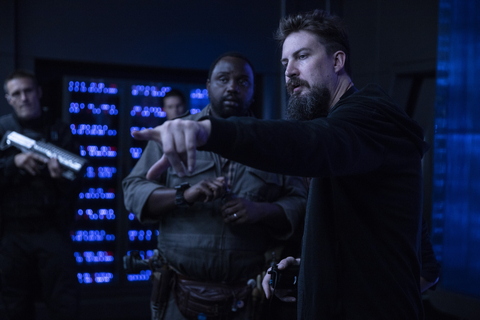 thumbnail (L-r) BRIAN TYREE HENRY and director ADAM WINGARD on the set of Warner Bros. Pictures’ and Legendary Pictures’ action adventure “GODZILLA VS. KONG,” a Warner Bros. Pictures and Legendary Pictures release. Photo by Vince Valitutti