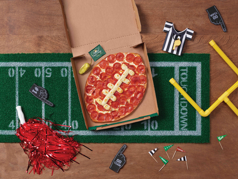 Papa Johns introduces Football Pizza (Photo: Business Wire)