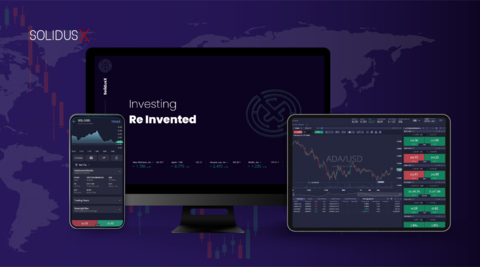 SolidusX, trading platform rolled out earlier this year by London-based Solidus Capital, allows users to trade online in cryptocurrency, forex, corporate stocks, and a number of other asset classes. (Photo: Business Wire)