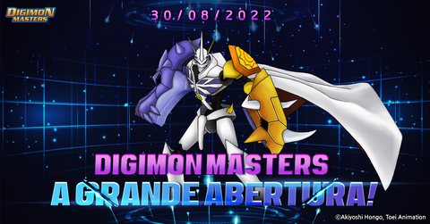 Digimon Masters, feito com Digimon é familiar para muitas pessoas e está finalmente sendo lançado na América do Sul. (Graphic: Business Wire)