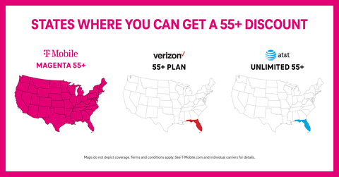 Seniors live in places other than Florida but for some reason, AT&T and Verizon (AKA The Carriers) only offer discounts to seniors of the Sunshine State (Graphic: Business Wire)