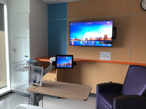 The BJC Patient Engagement System connects patients, families, and care teams with personalized services, health education, and information during hospital stays. (Photo: Business Wire)