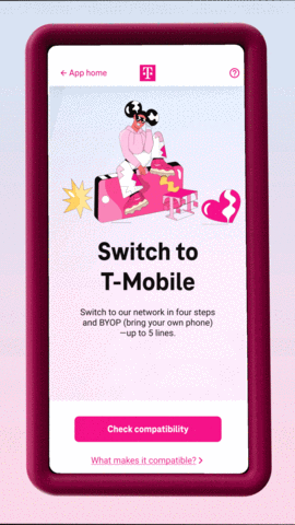 T-Mobile Easy Switch is a simple new way to switch your phone or your entire family – up to five lines via the app – to T-Mobile without calling or making a trip to a store. (Graphic: Business Wire)