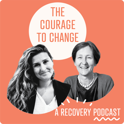 Ashley Loeb Blassingame (left) hosts Dr. Anna Lembke (right) on episode 154 of The Courage to Change: A Recovery Podcast (Photo: Business Wire)