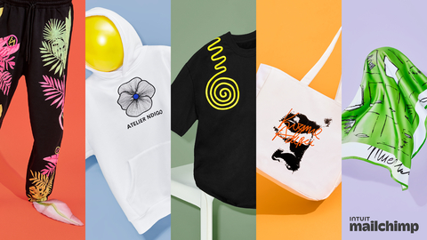 The email and marketing automation platform is spotlighting five designers as part of the “Guess Less, Sell More” brand campaign (Photo: Intuit Mailchimp)