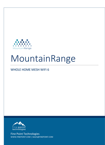 Hoja de descripción del producto de Mountain Range