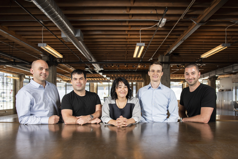 Executive team at Heavybit (l to r): Joe Ruscio, Jesse Robbins, Dana Oshiro, Tom Drummond, and James Lindenbaum (Photo: Business Wire)