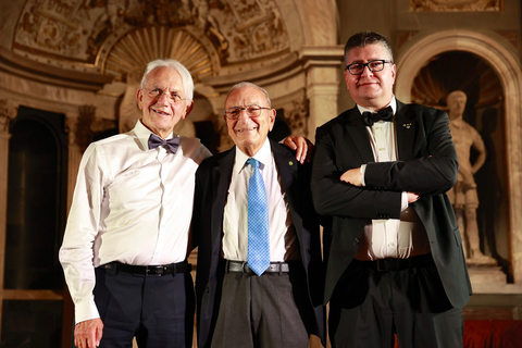 original G.Mourou, O.Svelto and P.Salvadeo special guest stars at El.En. exclusive event (Photo: Business Wire)