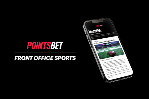 Front Office Sports, a leading multiplatform media brand built for the modern sports consumer, together with PointsBet, the fastest growing online sportsbook in the U.S., are teaming up to deliver a groundbreaking partnership that brings together the unique strengths of both properties. (Graphic: Front Office Sports)