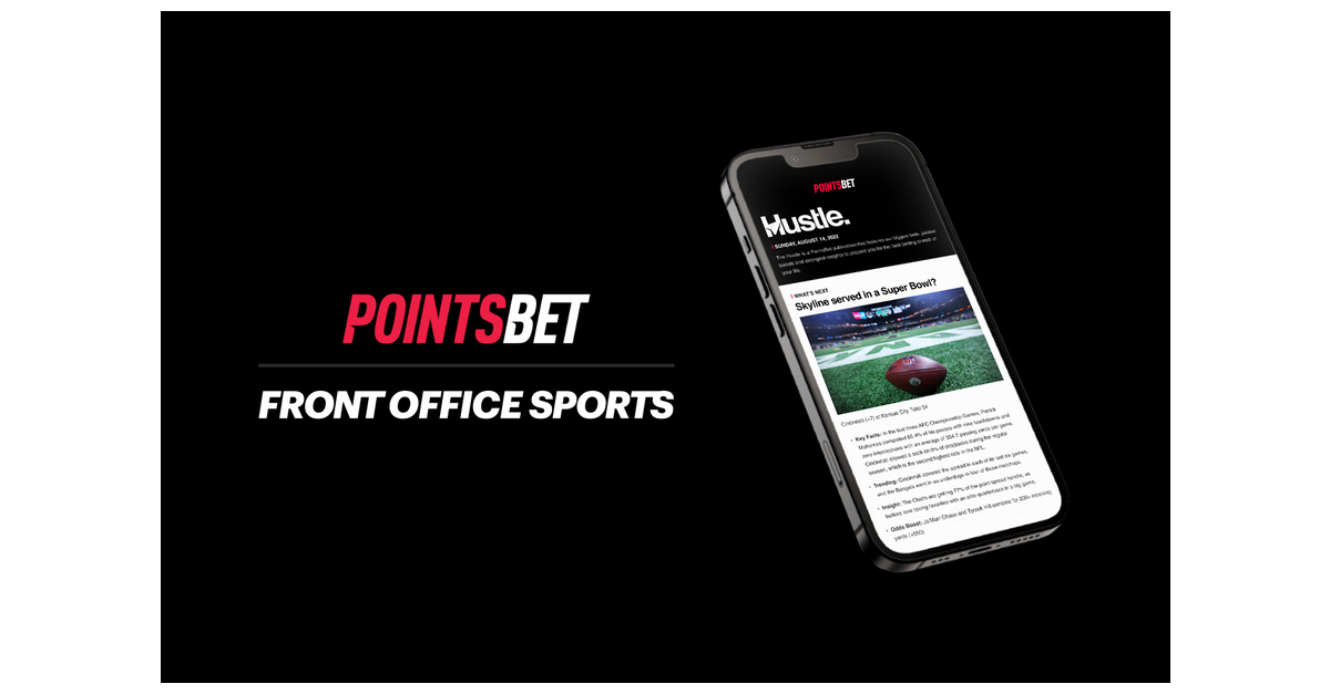 Front Office Sports et PointsBet annoncent la publication d'une